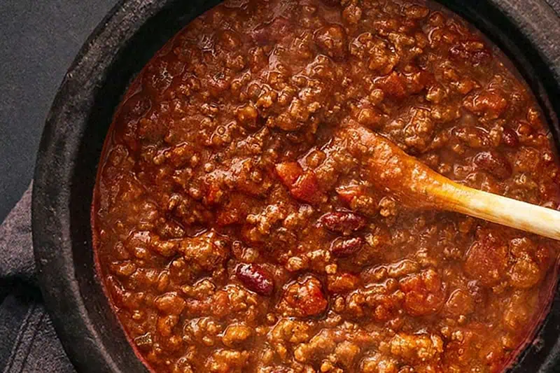 Cazuela con Chili con Carne
