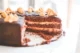 Pastel de Chocolate Casero Pastel de chocolate casero rebanado