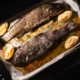 Trucha a la mantequilla sacada del horno