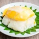 Postre de mango y arroz Khao Niao Mamuang