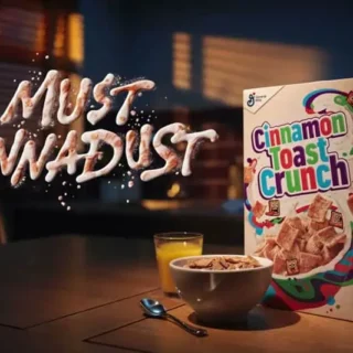 Caja de serial con la leyenda Must Cinnadust