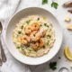 Bowl de risotto con camarones