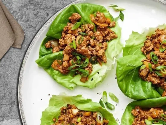 Wraps de lechuga con pollo