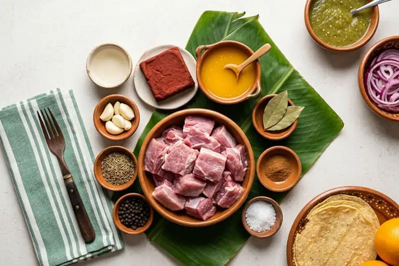 Cochinita Pibil Receta Tradicional Ingredientes para preparar cochinita pibil