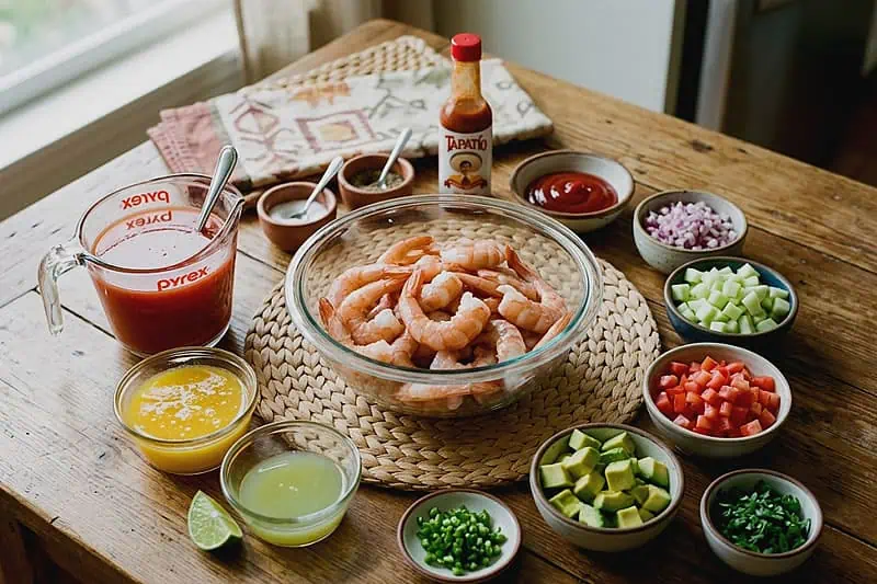 Cóctel de Camarones el Más Clásico Ingredientes para preparar un cóctel de camarones