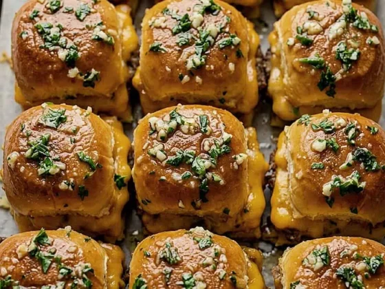 Sliders Con Ajo y Hierbas Finas Sliders con ajo y hierbas finas