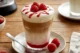 Vaso cafetero de un Raspberry Danish Latte