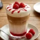 Vaso cafetero de un Raspberry Danish Latte