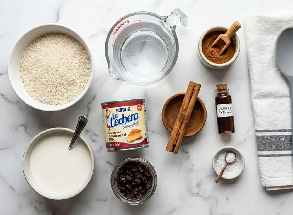 Arroz con Leche Ingredientes para preparar arroz con leche