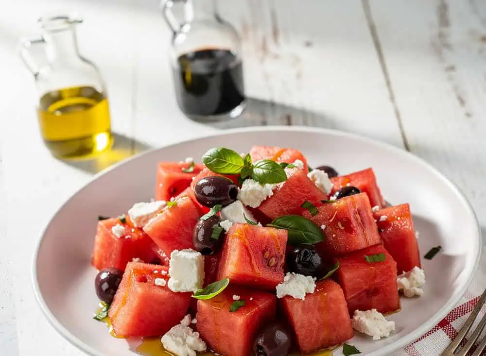 Ensalada de Sandía con Feta Ensalada de sandia y feta