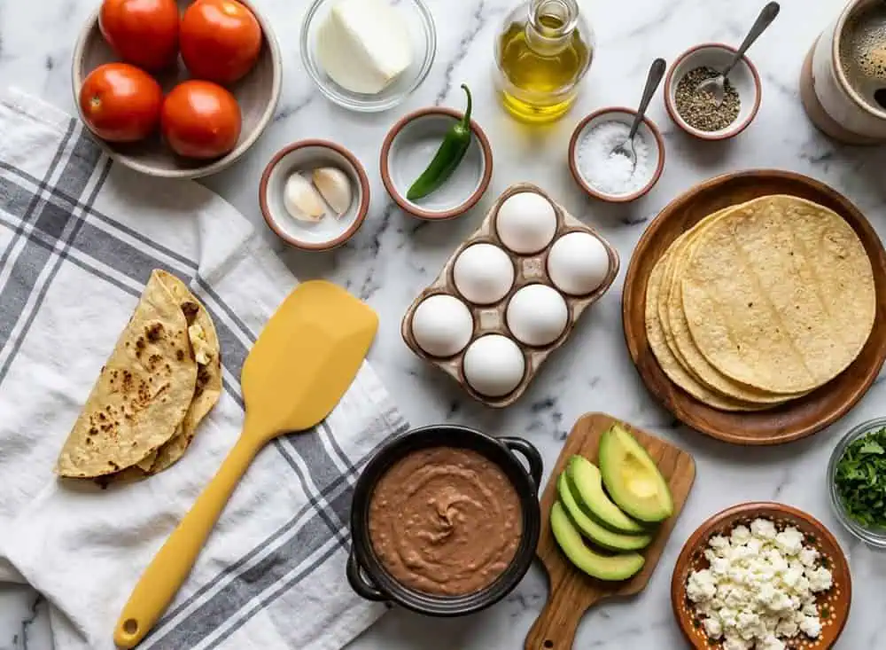 Huevos Rancheros Ingredientes para preparar huevos rancheros