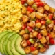 Papas con pimientos para el desayuno