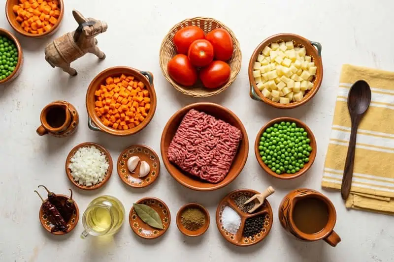 Picadillo a la Mexicana: El Sabor Casero que Nunca Falla Ingredientes para preparar picadillo a la mexicana