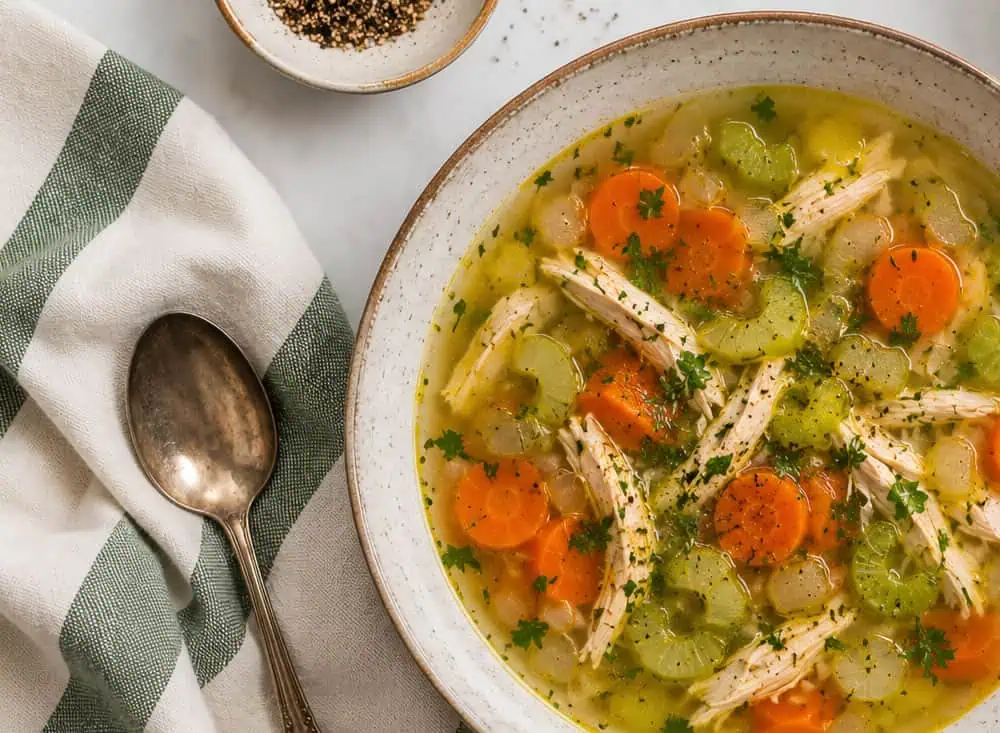Sopa de Pollo con Verduras Sopa de pollo con verduras