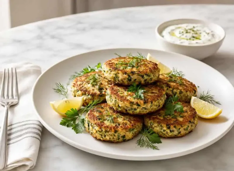 Tortitas de atún con espinaca