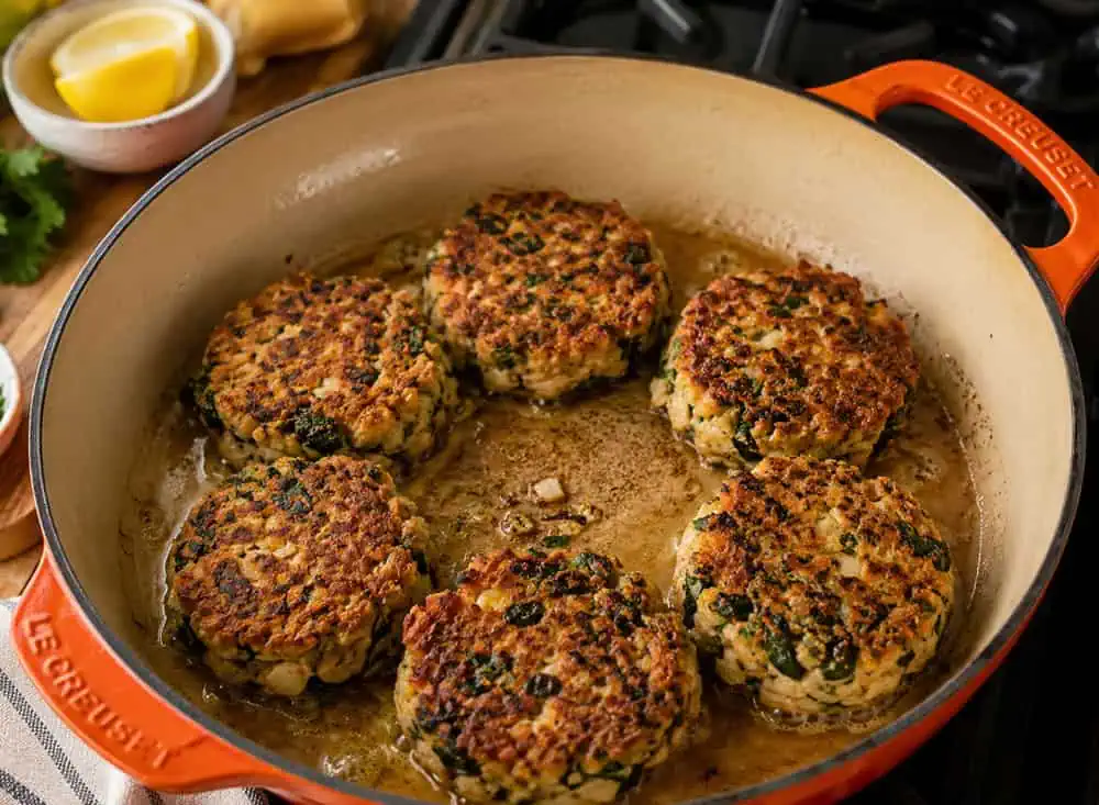 Tortitas de Atún con Espinaca Tortitas de atún con espinaca preparación