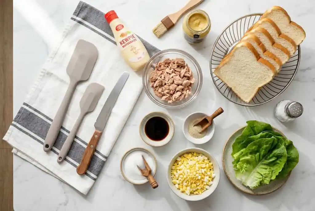 Sando Japonés de Atún (ツナサンド) Sando japonés de atún ingredientes