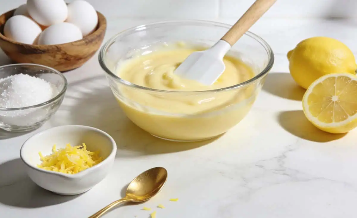 Lemon Curd Casero (Crema de Limón) Lemon curd casero cremoso preparado con limones frescos y mantequilla.
