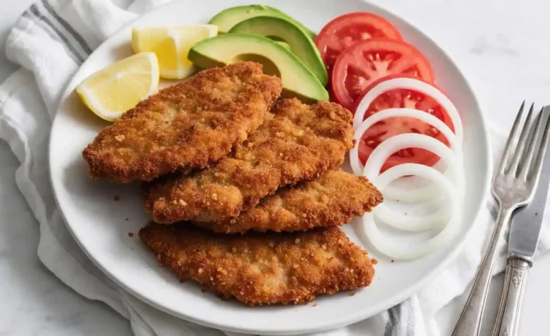 Milanesas de res empanizadas doradas y crujientes