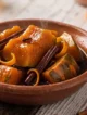 Cazuela con calabaza en tacha