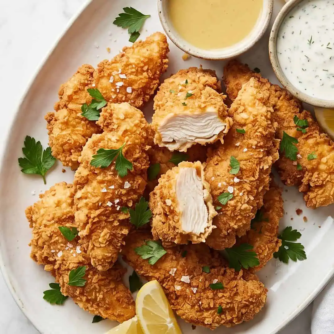Tenders de Pollo Caseros: crujientes y tiernos a la vez Tenders de pollo